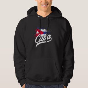 Sudadera Bandera retro cubana vintage diseño deportivo de l