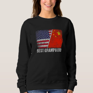 Sudadera Bandera retro estadounidense Bandera de China Mejo
