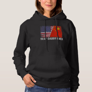 Sudadera Bandera retro estadounidense Bandera de China Mejo