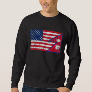 Sudadera Bandera retro estadounidense y patriota de bandera