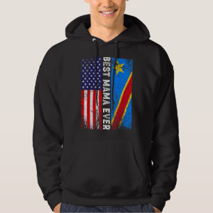 Sudadera Bandera retro norteamericana bandera del Congo mej
