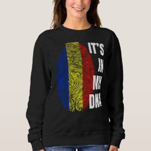 Sudadera Bandera rumana Dna Fingerprint Rumania