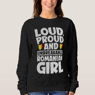 Sudadera Bandera rumana Orgullosos Hombres y Mujeres 1