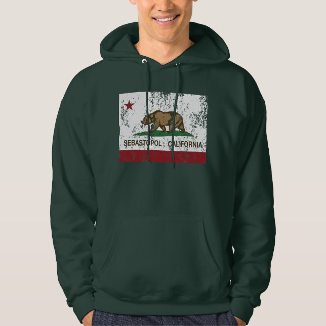 Sudadera Bandera Sebastopol de la república de California (Anverso)