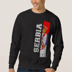 Sudadera Bandera serbia de apoyo al país del Orgullo del Pa
