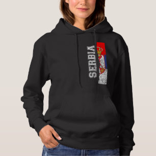 Sudadera Bandera serbia de apoyo al país del Orgullo del Pa