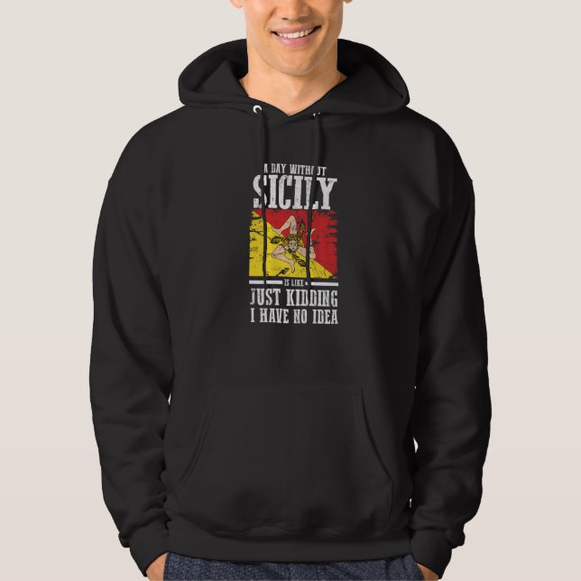 Sudadera Bandera siciliana de Sicilia   (Anverso)