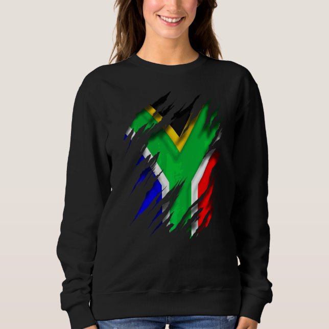 Sudadera Bandera Sudafricana De Za Zaf (Anverso)