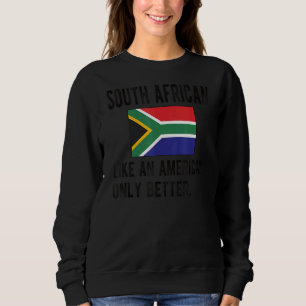 Sudadera Bandera sudafricana orgullosa Sudáfrica