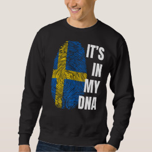Sudadera Bandera sueca Adn Fingprint Suecia