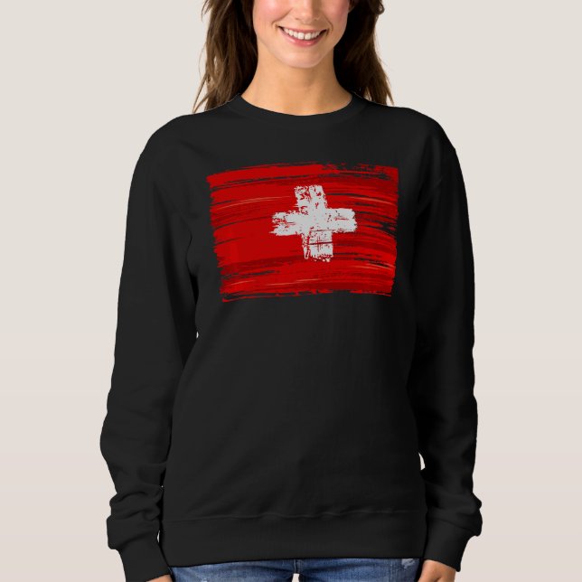 Sudadera Bandera Suiza (Anverso)