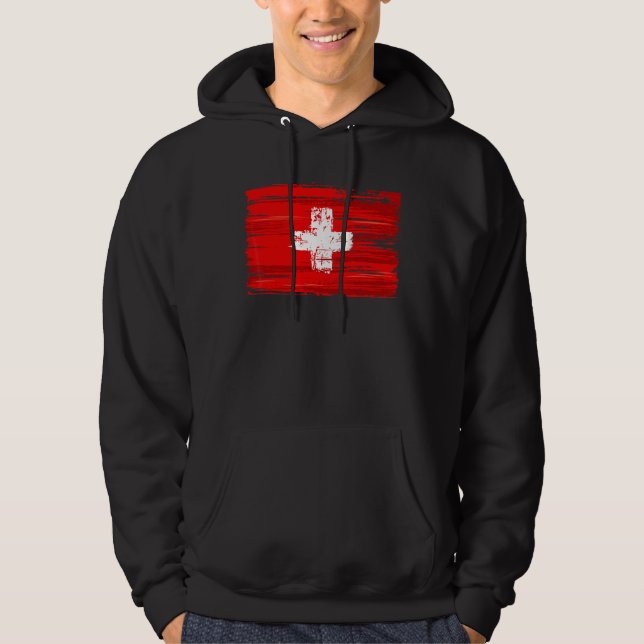 Sudadera Bandera Suiza (Anverso)