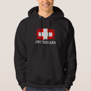 Sudadera Bandera Suiza de época que amo a Suiza