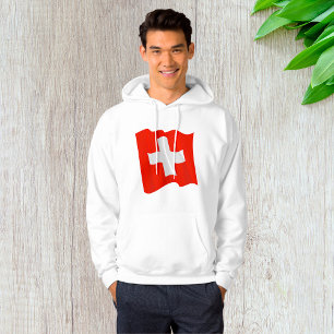 Sudadera Bandera Suiza Mens Hoodie