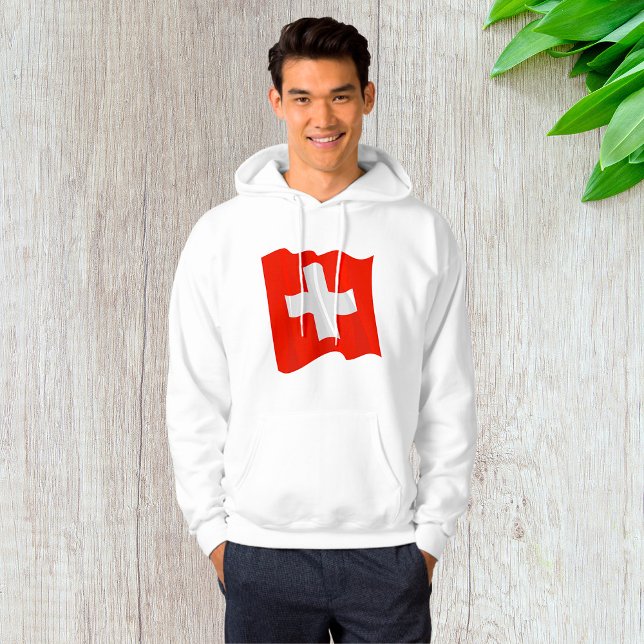 Sudadera Bandera Suiza Mens Hoodie (Subido por el creador)