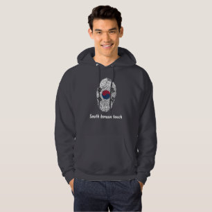 Sudadera Bandera surcoreana de la huella dactilar del tacto