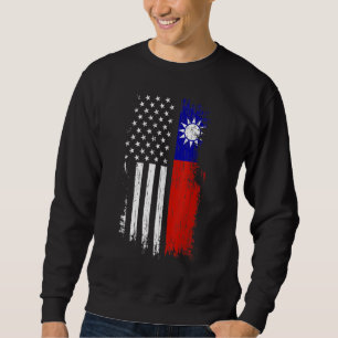 Sudadera Bandera taiwanesa norteamericana - Orgullo Taiwán 