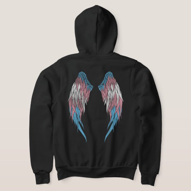 Sudadera Bandera transgénero - Angel Wings (Distribución Reverso )