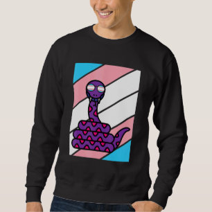 Sudadera Bandera transgénero del orgullo de serpiente LGBTQ