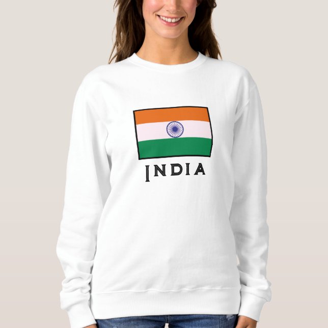 Sudadera Bandera tricolor india Tiranga (Anverso)