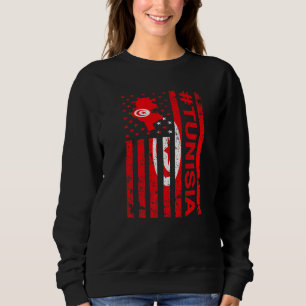 Sudadera Bandera Tunecina Americana Túnez Orgullo Estadouni