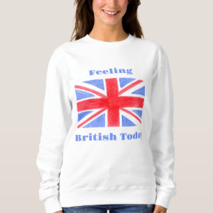 Sudadera Bandera Union Jack acuarela sintiendo británico
