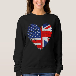 Sudadera Bandera Union Jack Inglaterra Y Bandera Estadounid