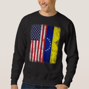 Sudadera Bandera venezolana norteamericana patriótica Carac