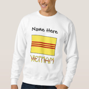 Sudadera Bandera vietnamita de Vietnam del Sur Personalizac