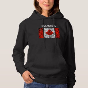 Sudadera Bandera vintage de Canadá Hoja de Arce Hombres Muj