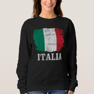 Sudadera Bandera vintage de Italia para italiano Italia Ita