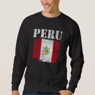 Sudadera Bandera vintage de Perú Patriótico Fútbol Orgullos