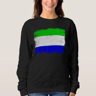 Sudadera Bandera vintage de Sierra Leona Día de la Independ