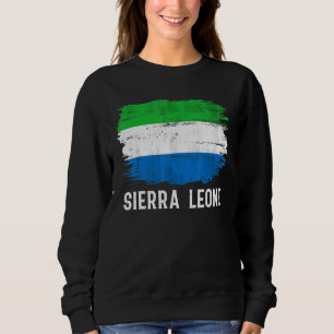 Sudadera Bandera vintage de Sierra Leona para sierraleonés