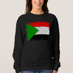 Sudadera Bandera vintage de Sudán Día de la Independencia d