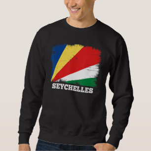 Sudadera Bandera vintage Seychelles Bandera retro seychelle
