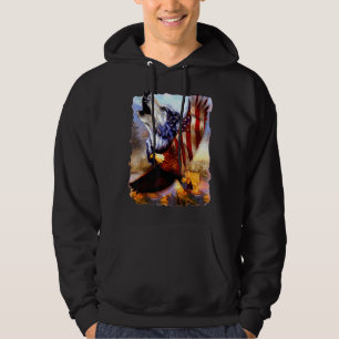 Sudadera Bandera Wolf Americana Independencia Patriótica 4 