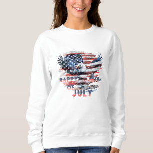 Sudadera Bandera y águila de los Estados Unidos. Independen