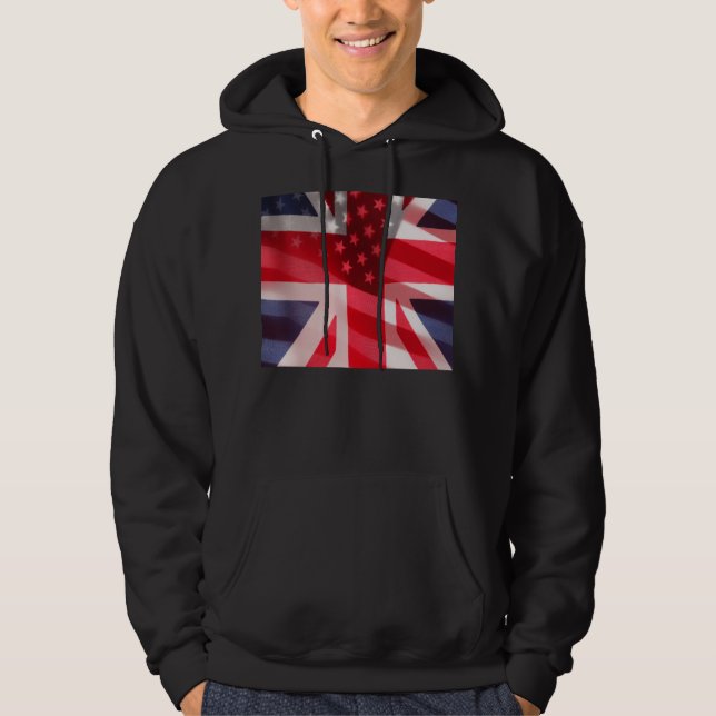 Sudadera Banderas británicas y americanas (Anverso)