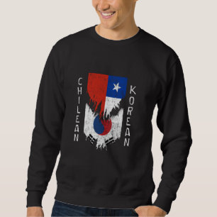Sudadera Banderas chilenas coreanas arrancaron en Chile Cor