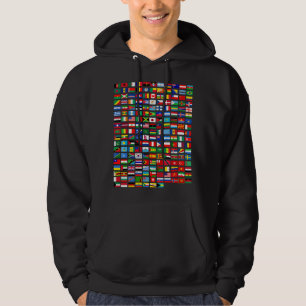 Sudadera Banderas de los Países del Mundo Gráfico Cool