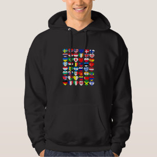 Sudadera Banderas De Los Países Del Mundo Internacional