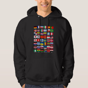 Sudadera Banderas De Los Países Del Mundo - Internacional