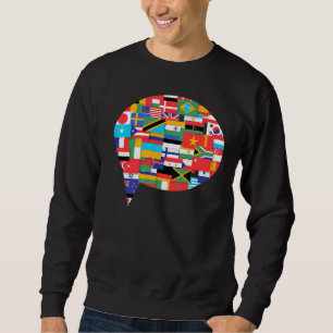 Sudadera Banderas De Los Países Del Mundo Internacional