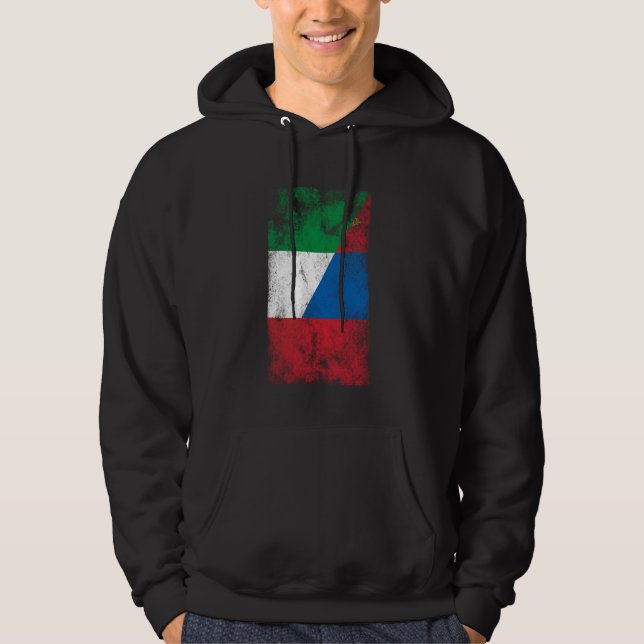 Sudadera Banderas de Mongolia de Italia - Mongol de Italia (Anverso)