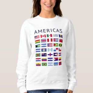 Sudadera Banderas de países de América Banderas nacionales