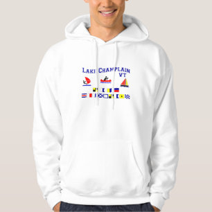 Sudadera Banderas de señal del VT de Champlain del lago