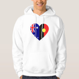 Sudadera Banderas del corazón de los aborígenes australiano