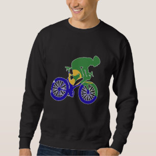 Sudadera Banderas del mundo del ciclista de navidad Island