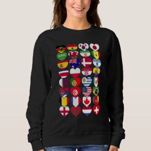 Sudadera Banderas del Mundo Países del Mundo Internacional